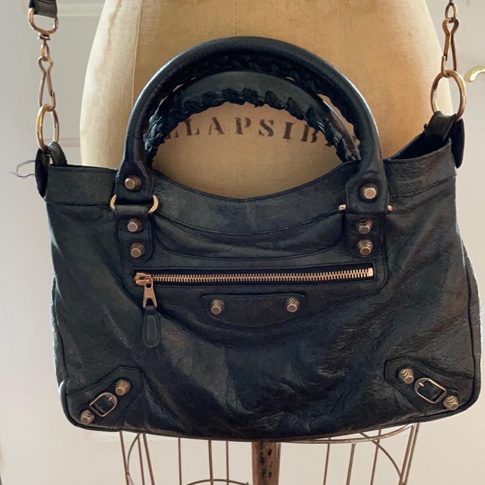 Balenciaga Paris City Bag - Dark Forest Green